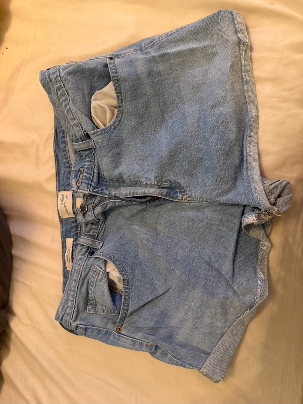 Light Wash Denim Shorts